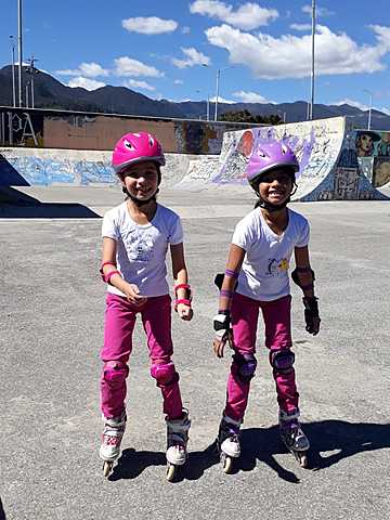 día de deporte con mis hijas