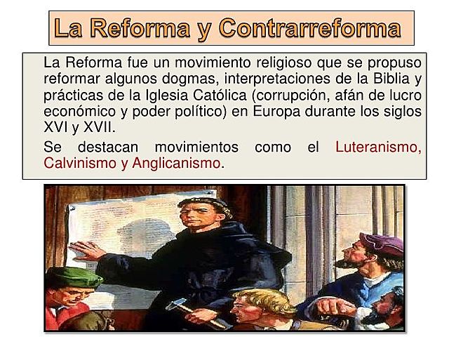 REFORMA Y CONTRAREFORMA