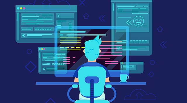 Professional technician in maintenance of networks and computers