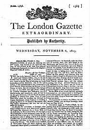 Newspaper - The London Gazette(1640)