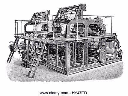 Printing press for mass production