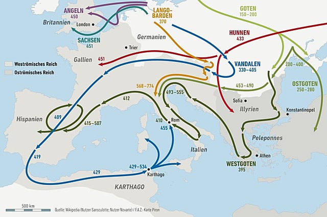 Goten überqueren die Donau