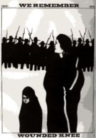 Protesters from the AIM take over the reservation at Wounded Knee