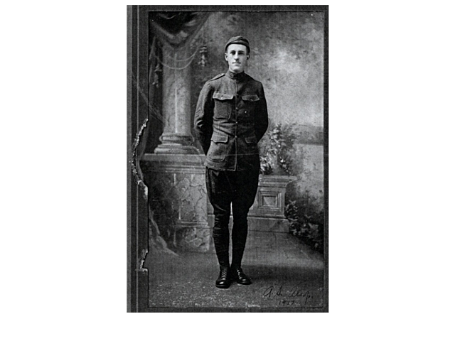 Archibald Alsop leaves for the army