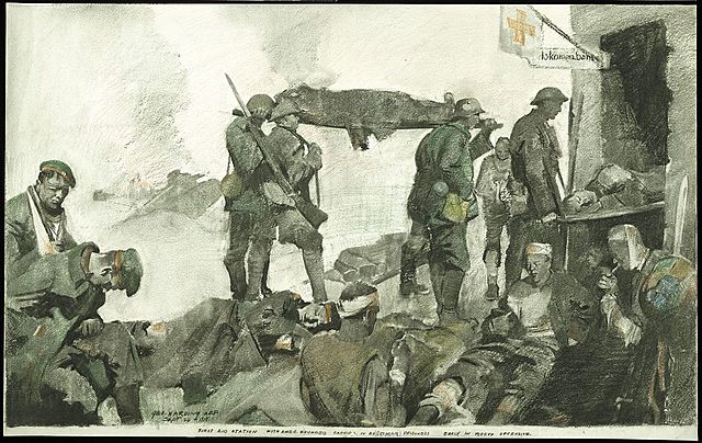 artists are sent to record the war