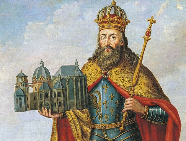 Charlemagne, the emperor of the Romans