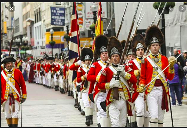 1,0000's of Redcoats in Boston
