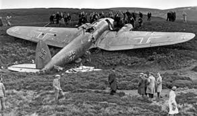 first German airplane shot down by allied force