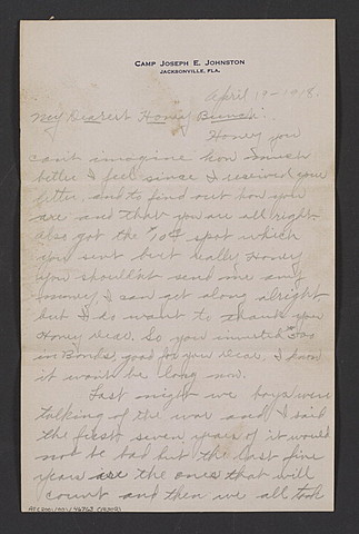 Letters to Blanch Doll from George Doll