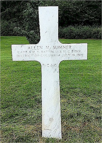 Captain Allen M. Sumner Death (July 19, 1918)