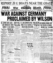 The United States enters WWI