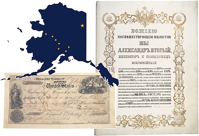Alaska is purchased from Russia