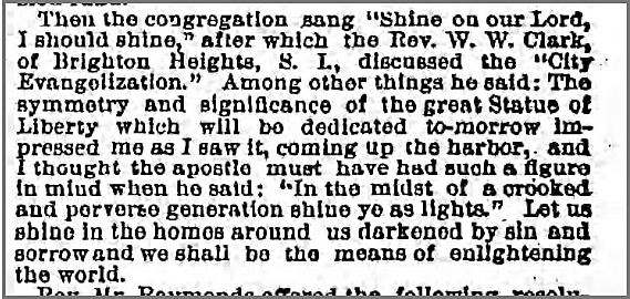 Statue of Liberty is dedicated