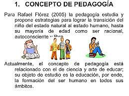 CONCEPTO DE PEDAGOGÍA