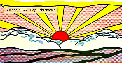 Pop Art -  Roy Lichtenstein: 1950 to present