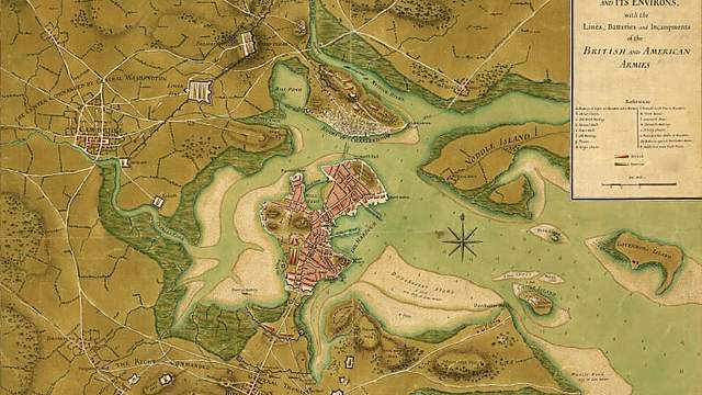 Washington arrives on outskirts of Boston with Continental troops