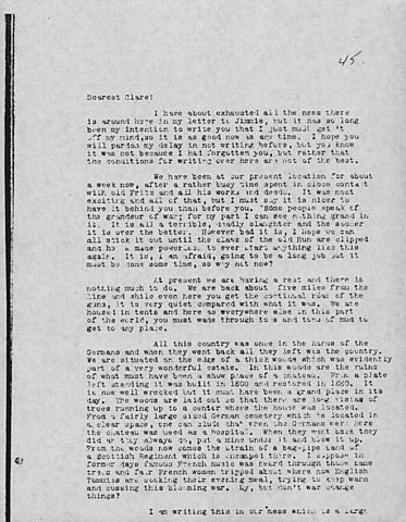 Eugene A. Curtin’s Letter To Clare