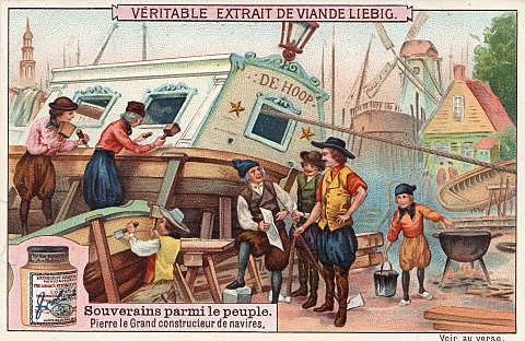 Peter works at a shipyard