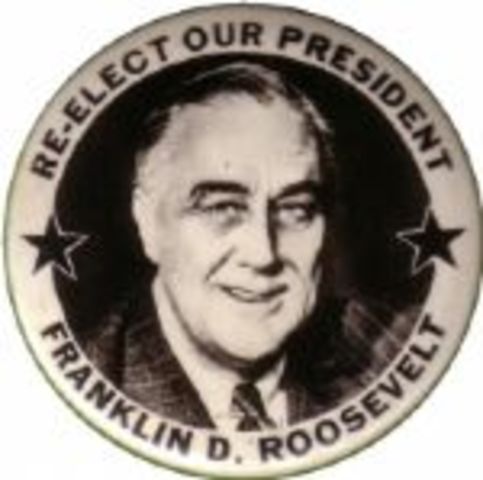 FDR Reelected to 2nd Term