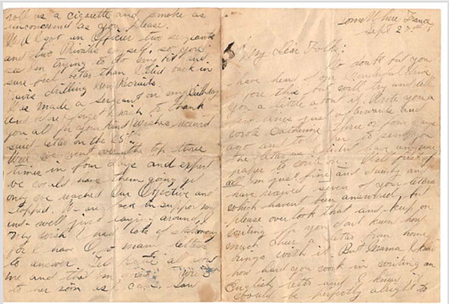 Last letter from Otto