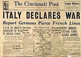 Italy declares war on Austria