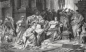 Fortune-teller warns Ceasar of the "Ides of March".