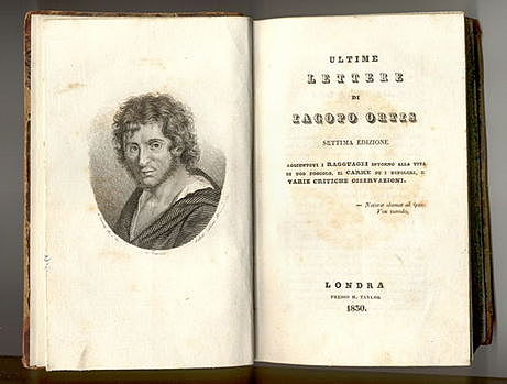 Ugo Foscolo pubblica "Le ultime lettere di Iacopo Ortis"
