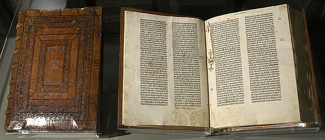 Gutenburg prints the first Bible