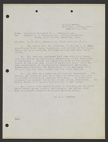 Lucius Byron Nash gets promoted