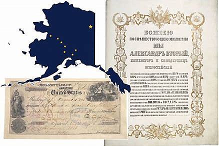 Alaska is purchased from Russia
