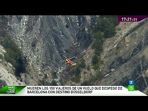 Moren 150 persones a l'estavellar-se un avió alemany als Alps (SOCIETAT)