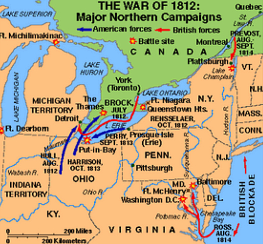 British attack on Three Fronts
