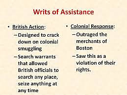 Enforcing Trade Laws - Writ of Assistance