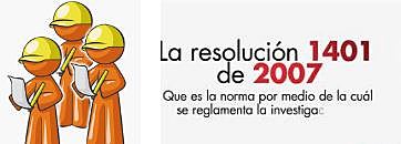 RESOLUCION 1401 DE 2007