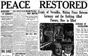 The Treaty of Versailles Takes Effect