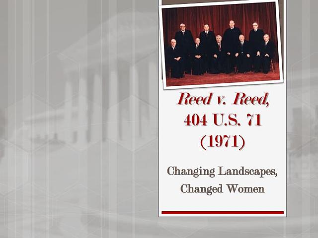 Reed V. Reed