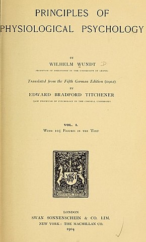 Publicación del primer libro sobre psicología fisiológica