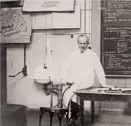 Registro de potenciales eléctricos en el cerebro, por Hans Berger