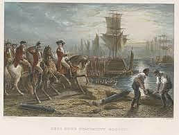 Washington arrives on out skirts of Boston with continental troops