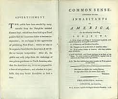 " Common Sense" published by Thomas Paine