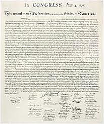 the declaration of independence is signed