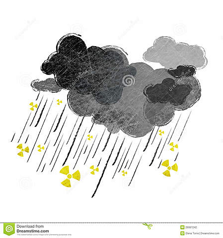 Descubrimiento de la lluvia radiactiva.