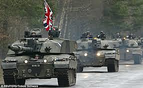 British use tanks against the Germans