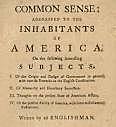 "Common Sense" published by Thomas Paine
