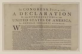 The Declaration of independence is signed