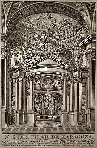 Pintura mural para la bóveda del coreto.