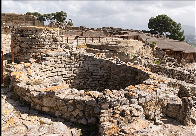 destrucción de los palacios minoicos