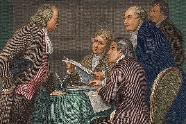 The Declaration of Independence is signed