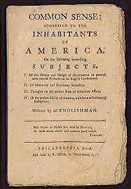 "Common sense" published by Thomas Pain