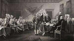 The Declaration of Independence is signed.
